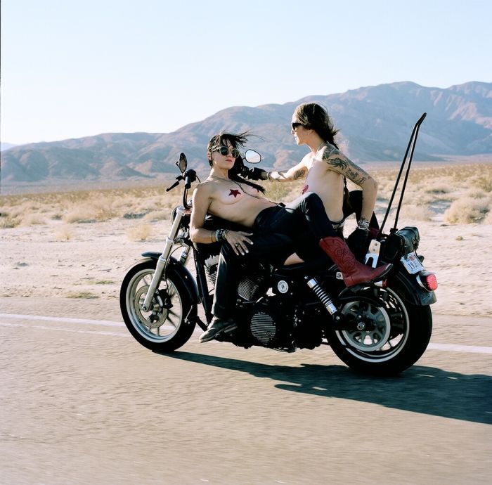 Girls on a motorcycle in Denizli