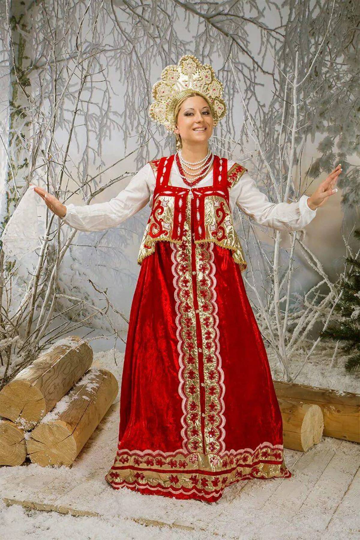 Girls in Slavic costumes in Denizli